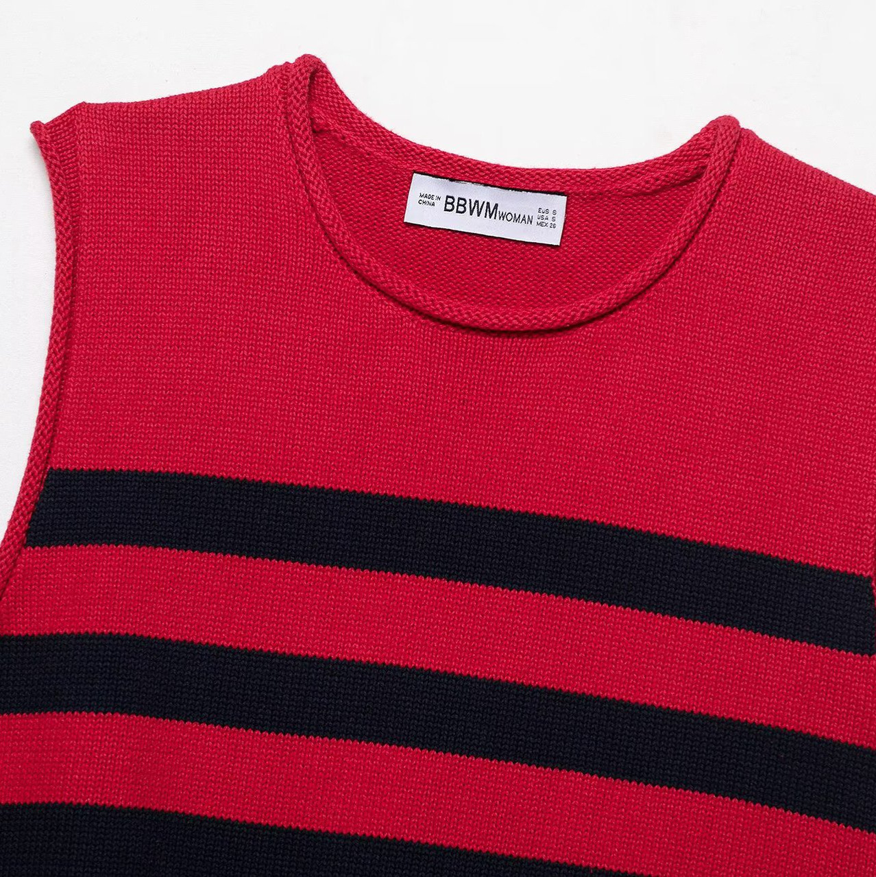 Knit Vest Top with Button Detail KUN-00137