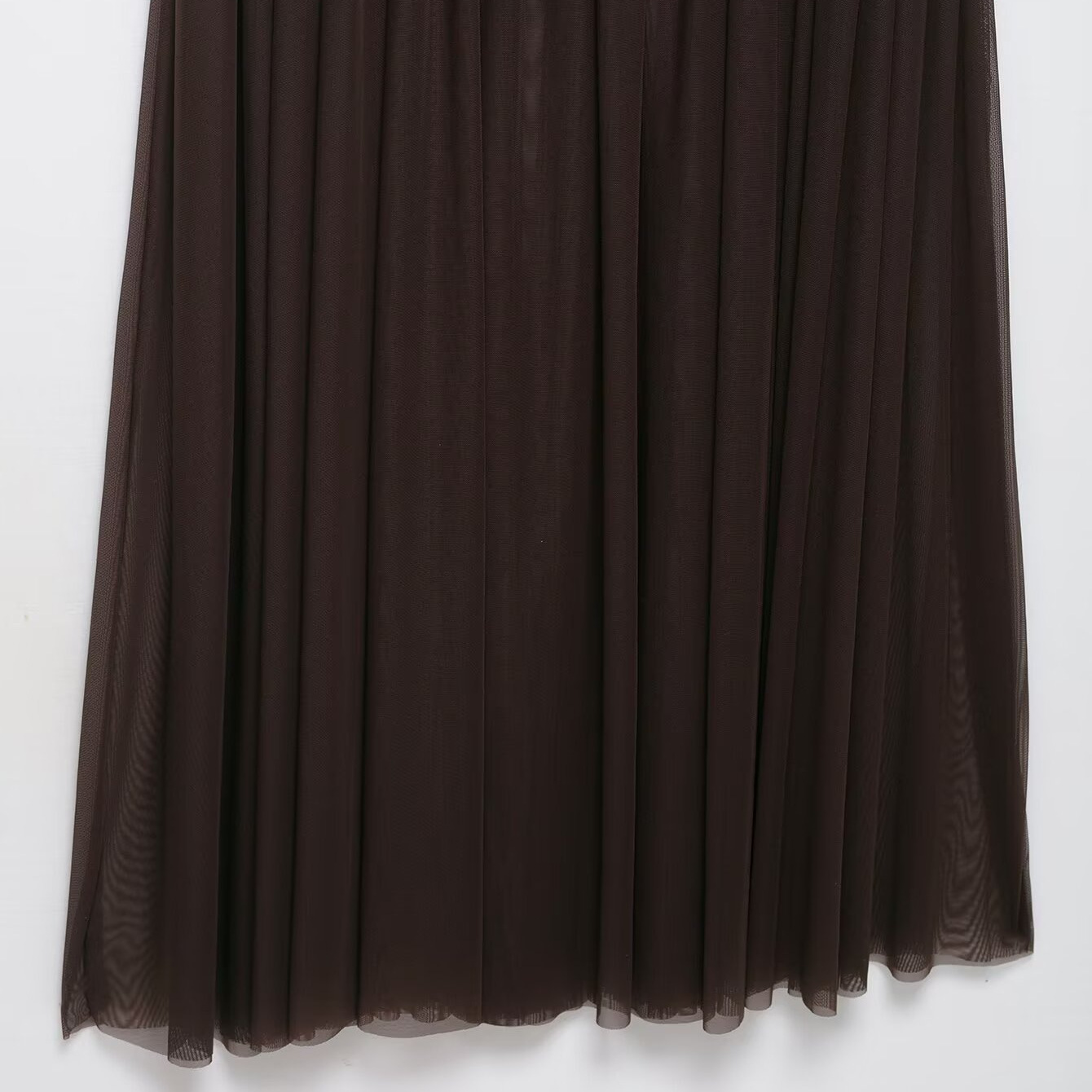 Vestido de retazos de malla de seda - Moda de estilo europeo KUN-00059