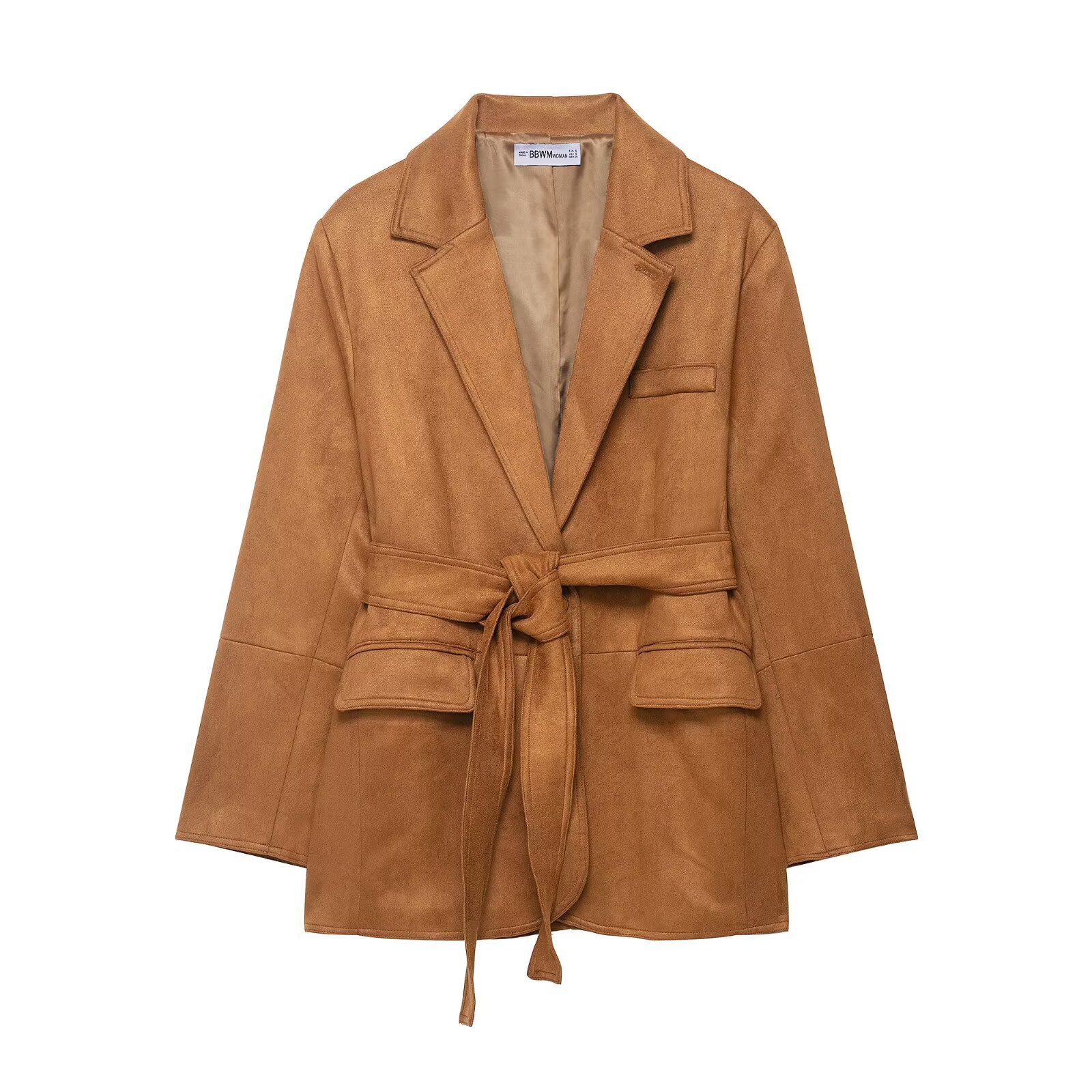 Veste blazer en daim - Vêtement d'extérieur chic et élégant de style western KUN-00054