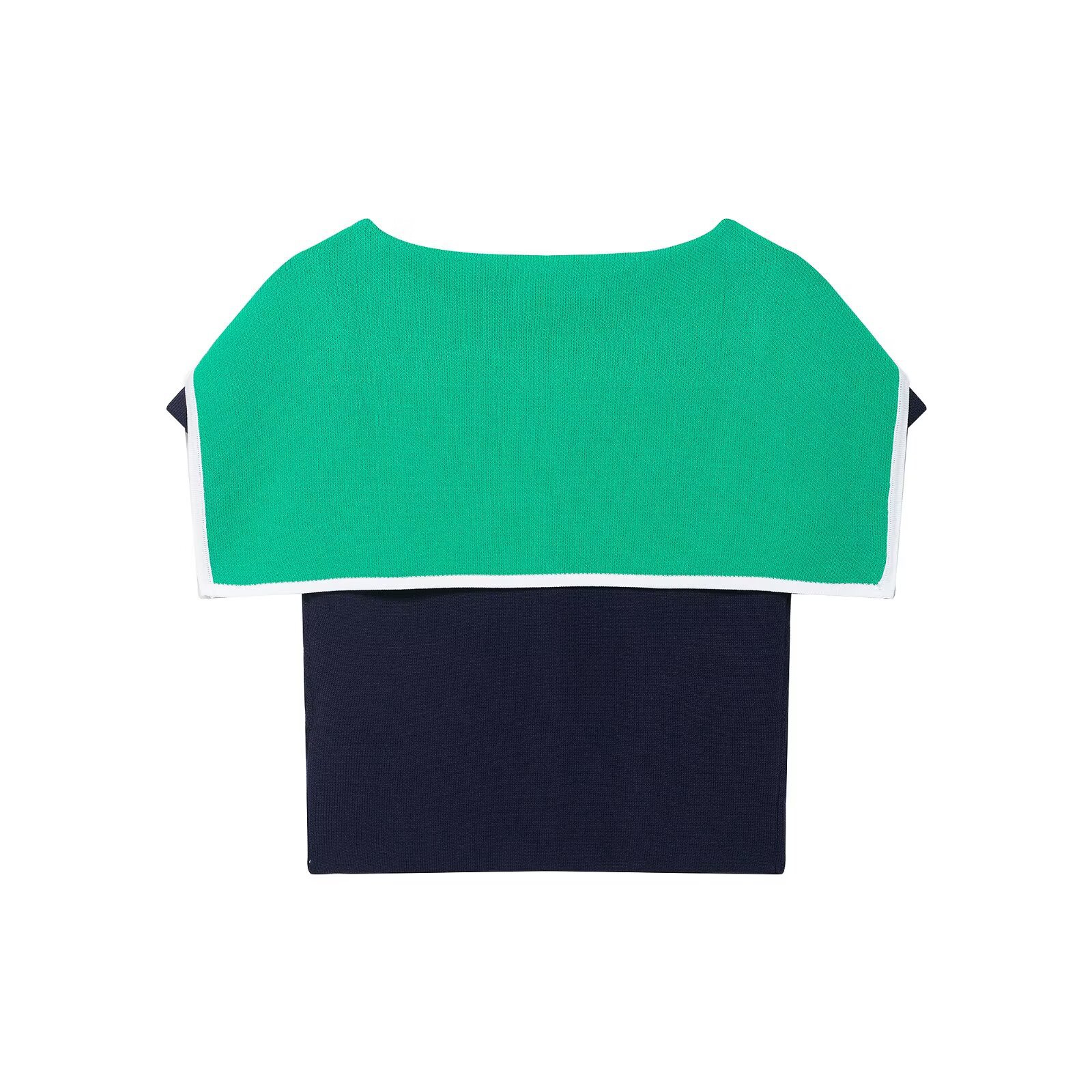 Pull en maille à revers color block KUN-00067