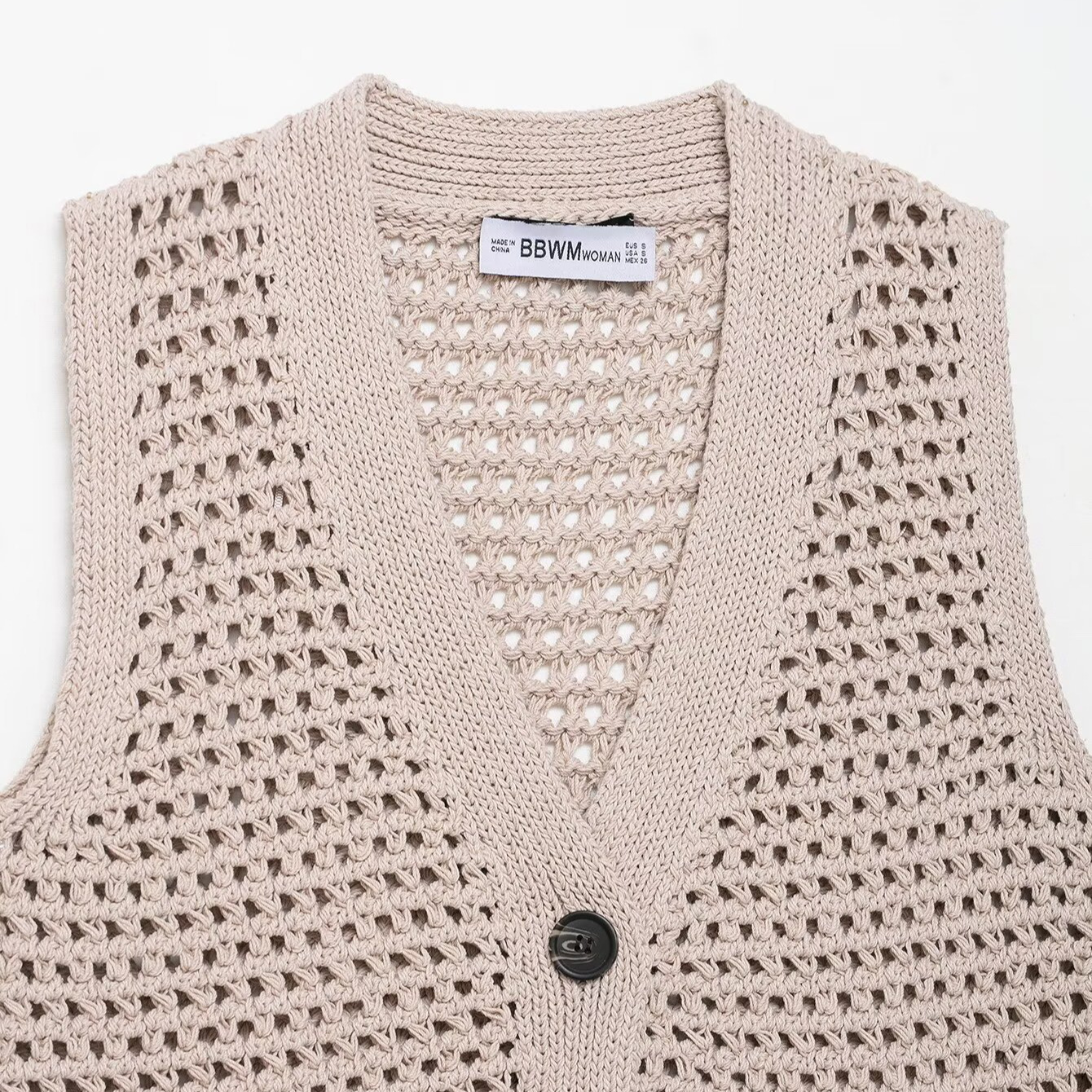 Knit Vest Y2K Cropped Cardigan Top KUN-00100