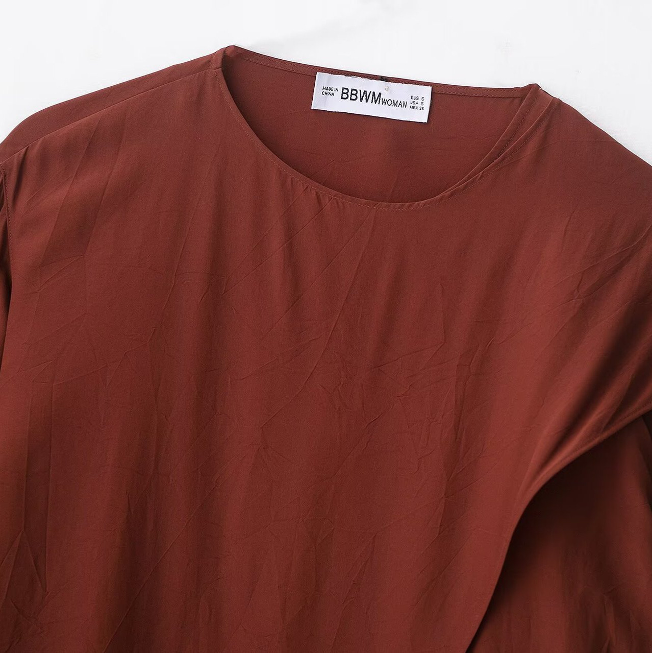 Flowy Chiffon Blouse - Elegant Tie Neck Top KUN-00088