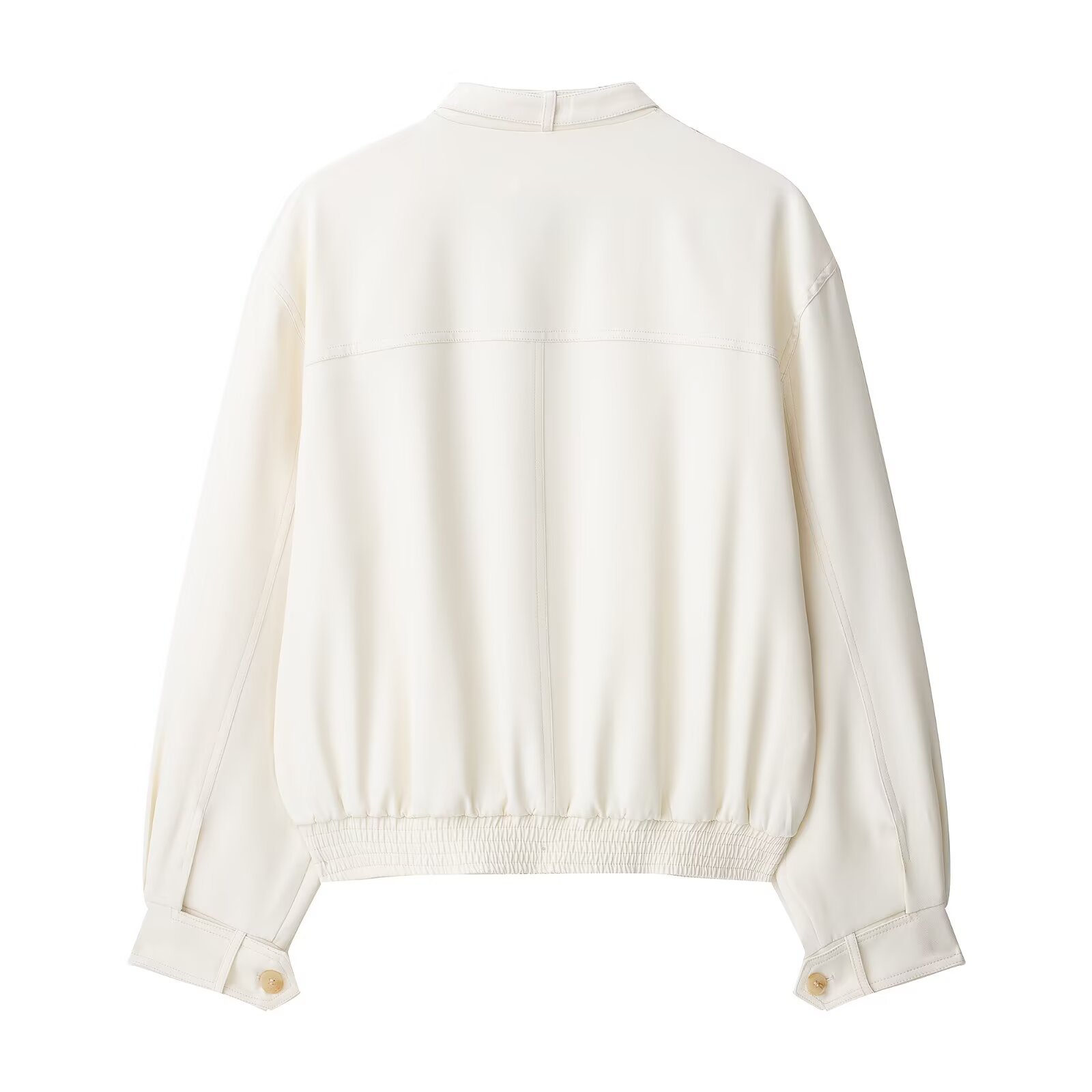 Conjunto de chaqueta con botones y pantalón plisado estilo occidental para mujer KUN-00120