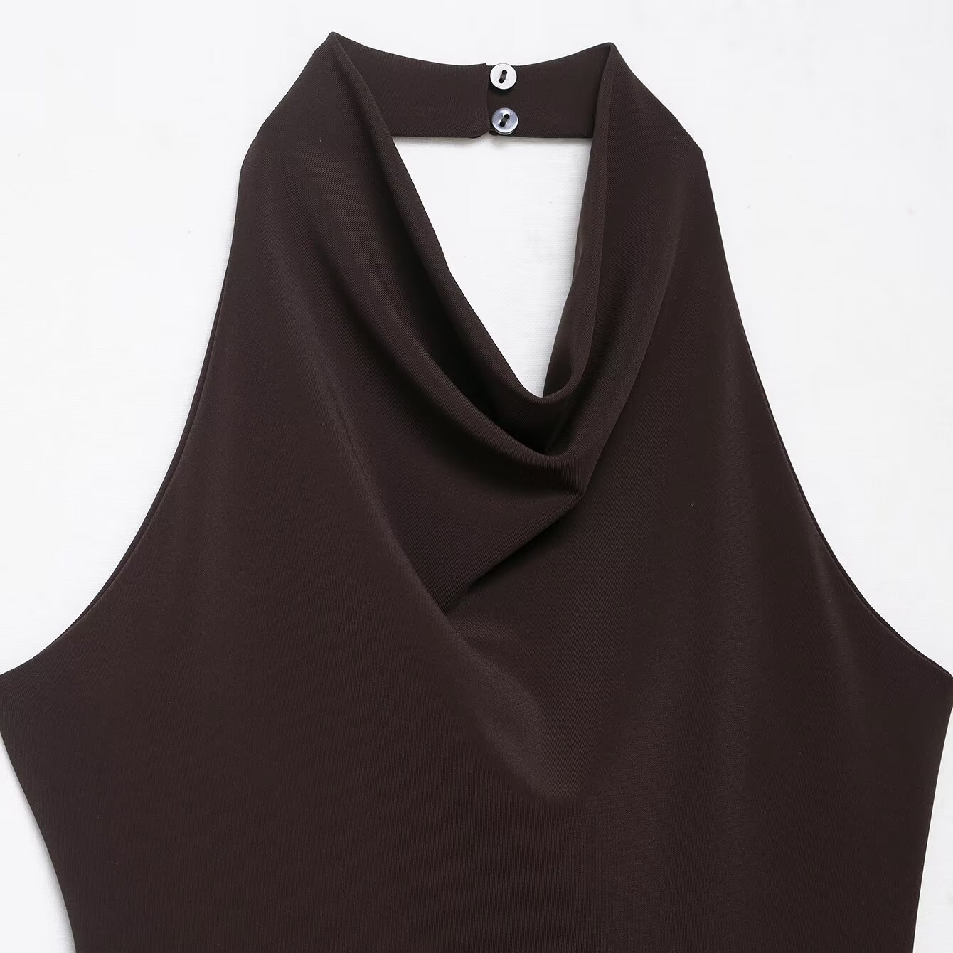 Women's Patchwork Halter Neck Dress - Trendy & Versatile KUN-00151