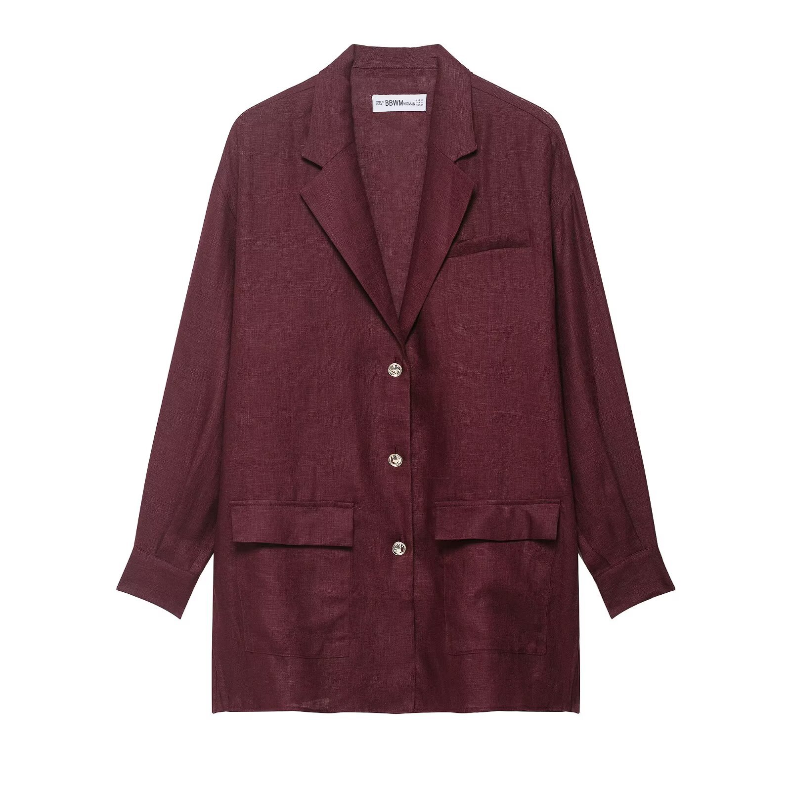 Blazer de lino y pantalón farol - Estilo europeo KUN-00095