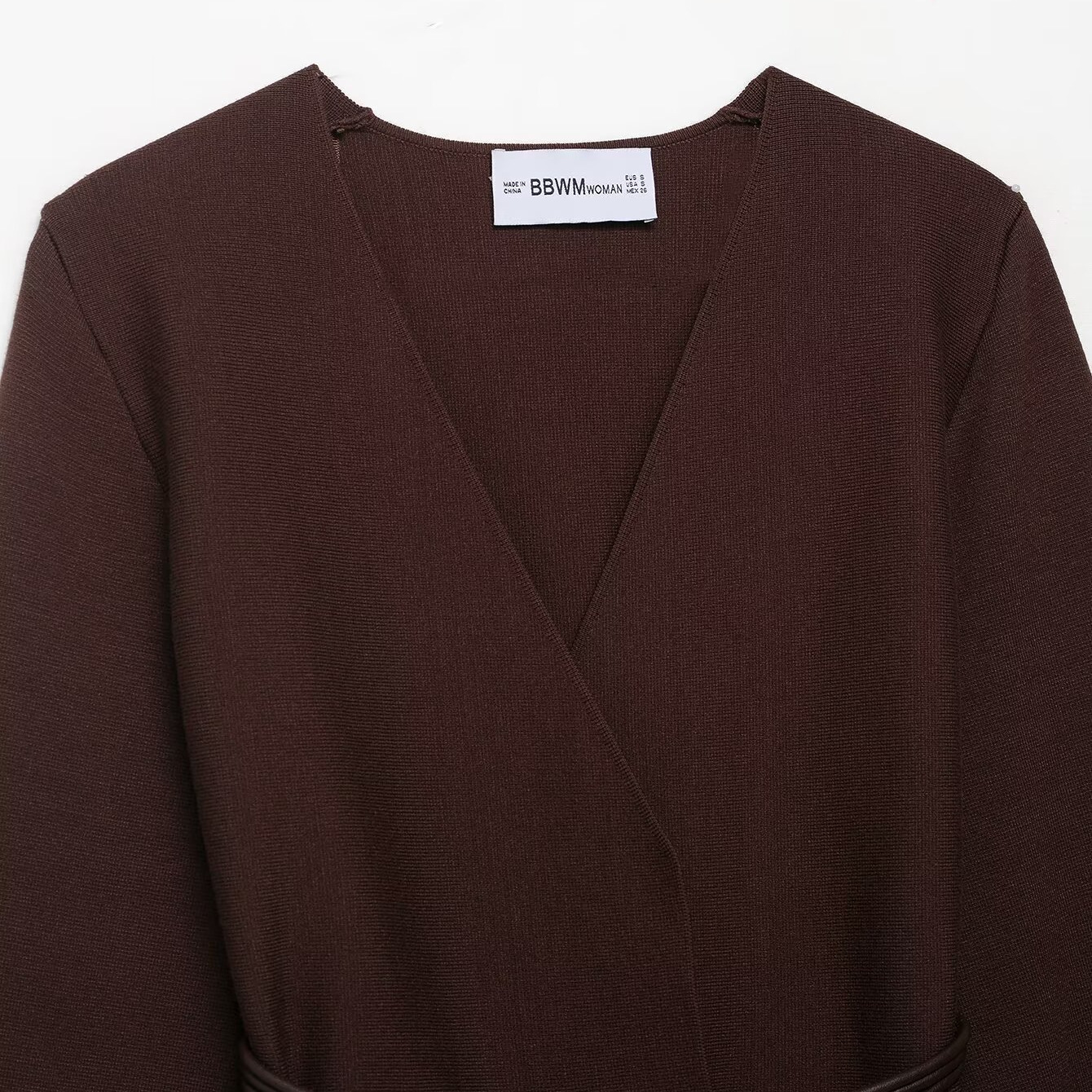 Knit Cardigan Sweater with Belt - European Chic Style KUN-00052