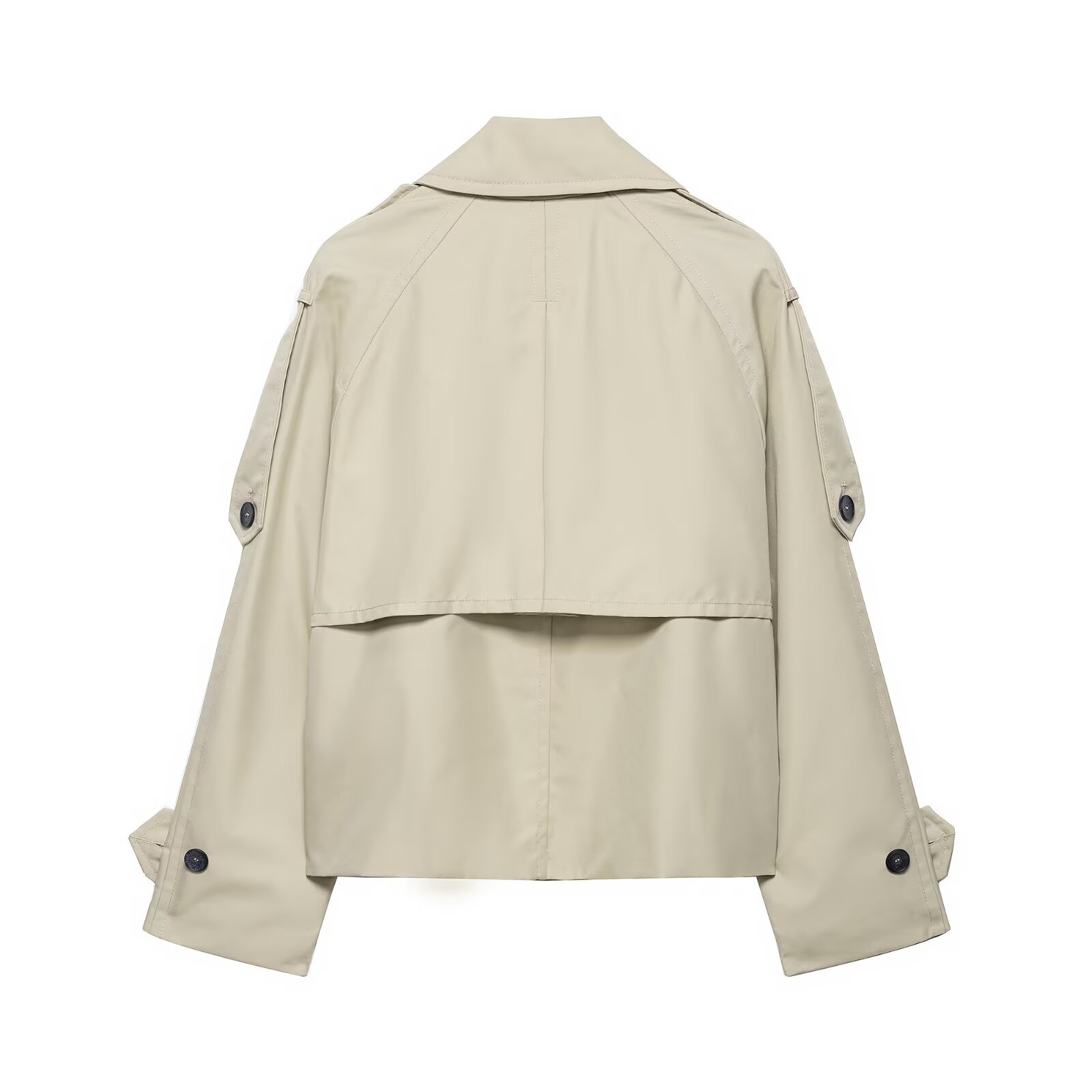 Gabardina corta impermeable para mujer, cortavientos, KUN-00088