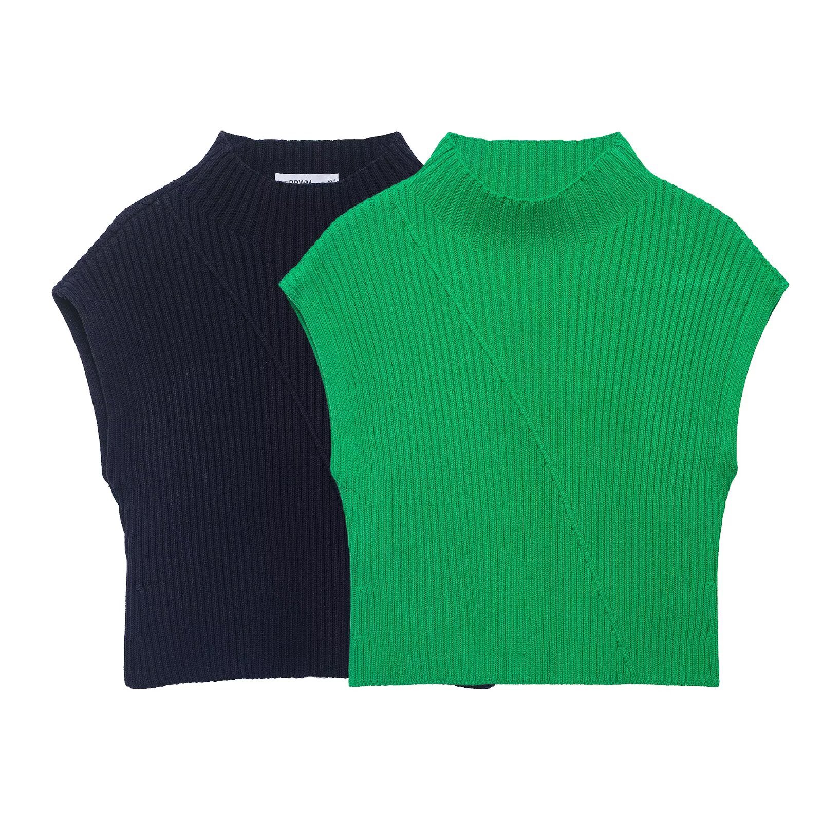 Ribbed Knit Tank Top - Stylish European Style Vest KUN-00012