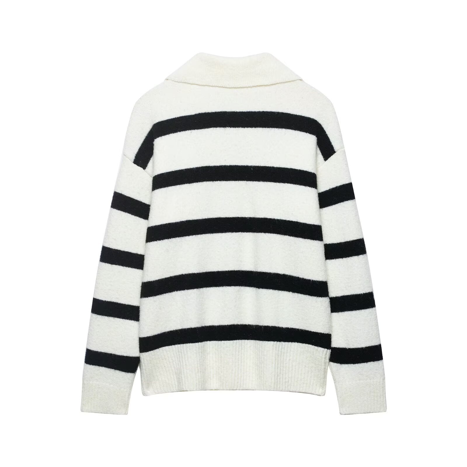 Striped Knit Top - Casual & Stylish Women's Sweater KUN-00020
