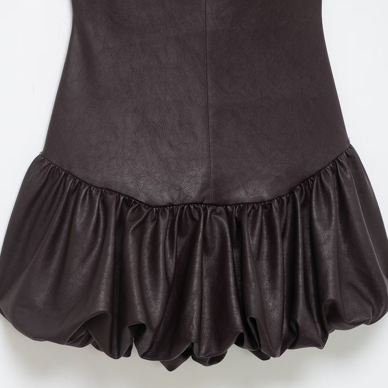 Vestido enterizo de piel sintética - Estilo europeo KUN-00029