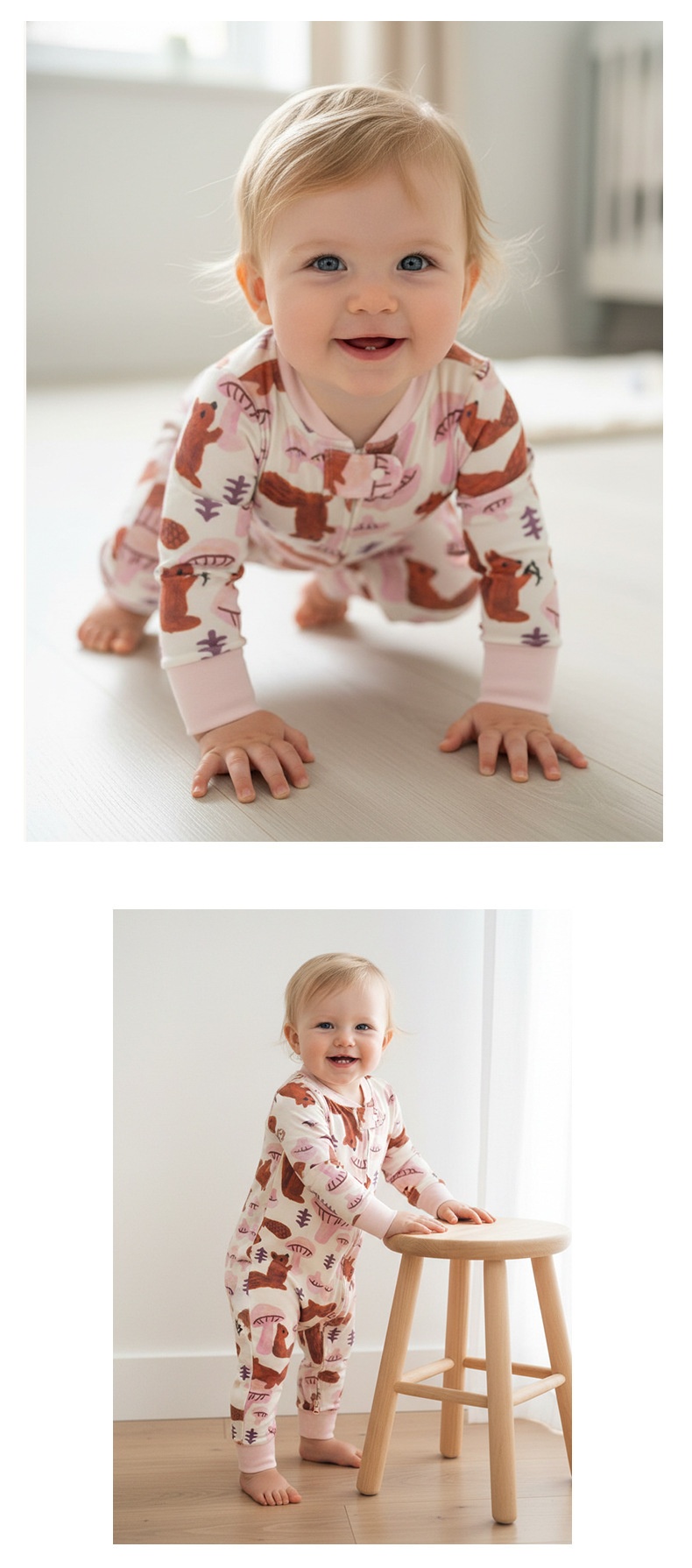 Bamboo Fiber Baby One-Piece Romper