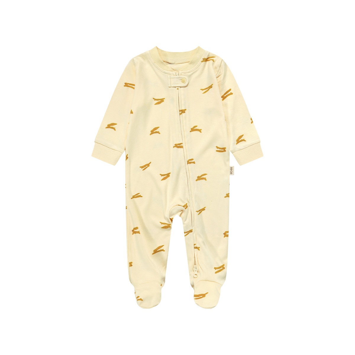 Baby High-Waisted Cotton Leggings with Cute Patches