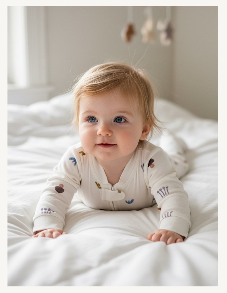 Baby High-Waisted Cotton Leggings with Cute Patches