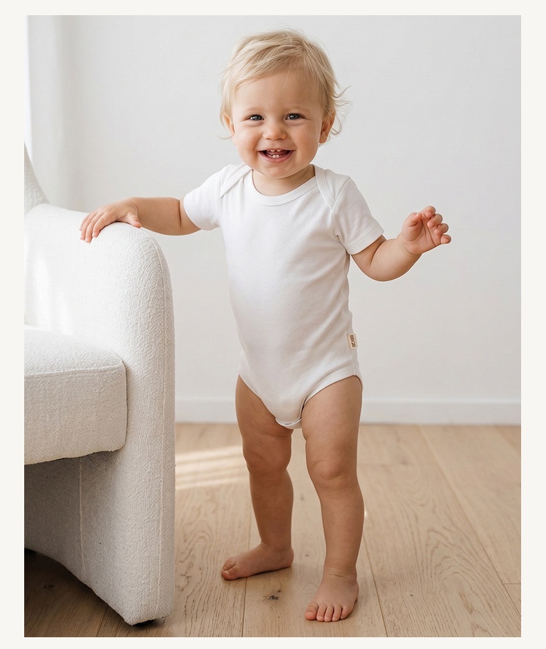 Organic Cotton Newborn Sleeper Gown - Soft Baby Sleepwear