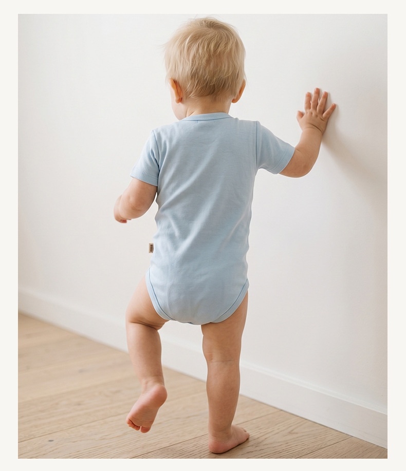 Organic Cotton Newborn Sleeper Gown - Soft Baby Sleepwear