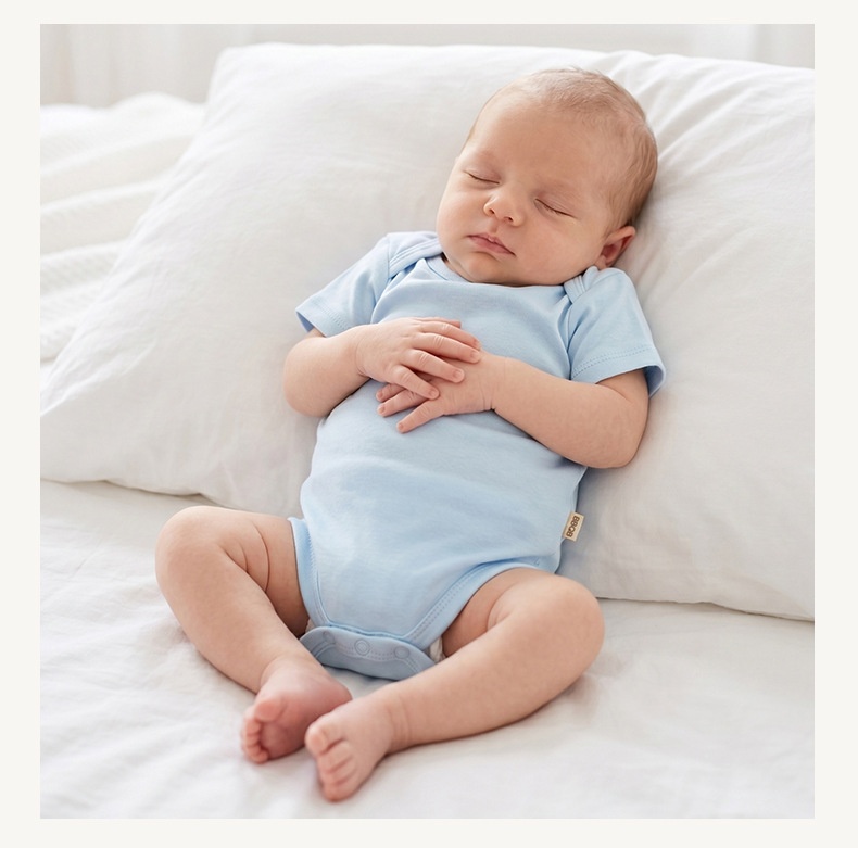 Organic Cotton Newborn Sleeper Gown - Soft Baby Sleepwear