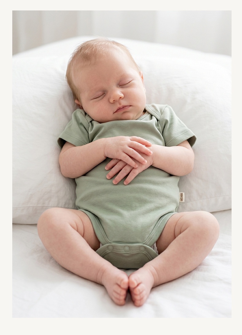 Organic Cotton Newborn Sleeper Gown - Soft Baby Sleepwear