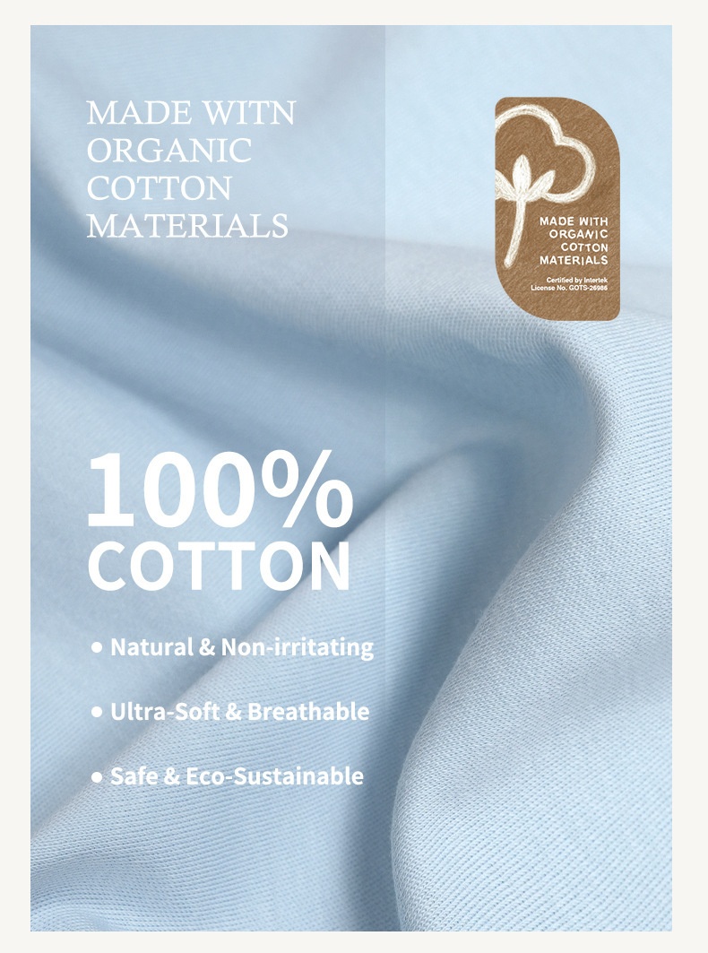 Organic Cotton Newborn Sleeper Gown - Soft Baby Sleepwear
