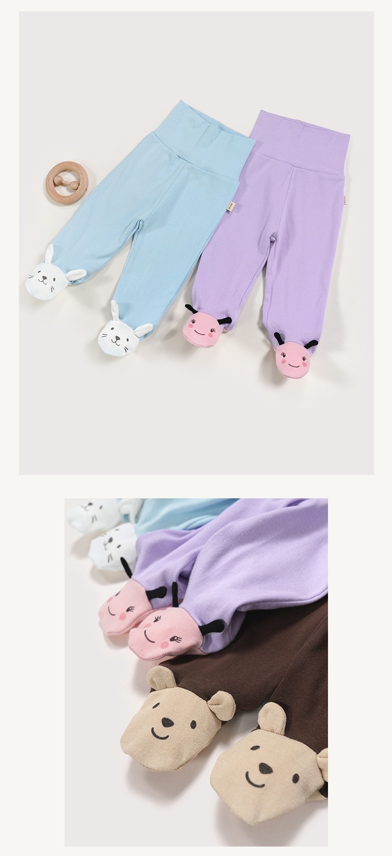 Organic Cotton Baby Pants - Soft Breathable Infant Wear