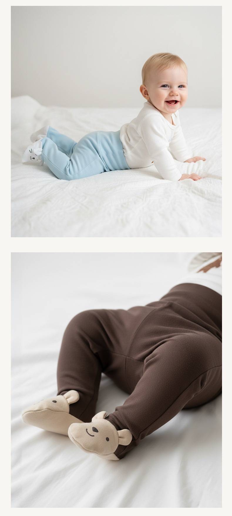 Organic Cotton Baby Pants - Soft Breathable Infant Wear