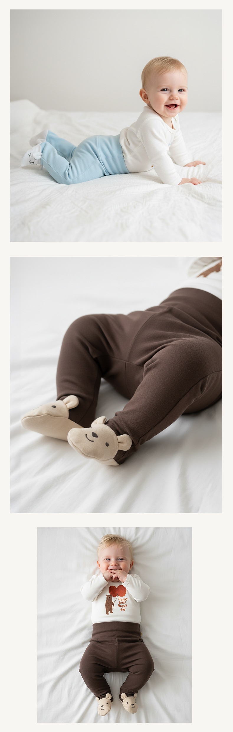 Organic Cotton Baby Pants - Soft Breathable Infant Wear