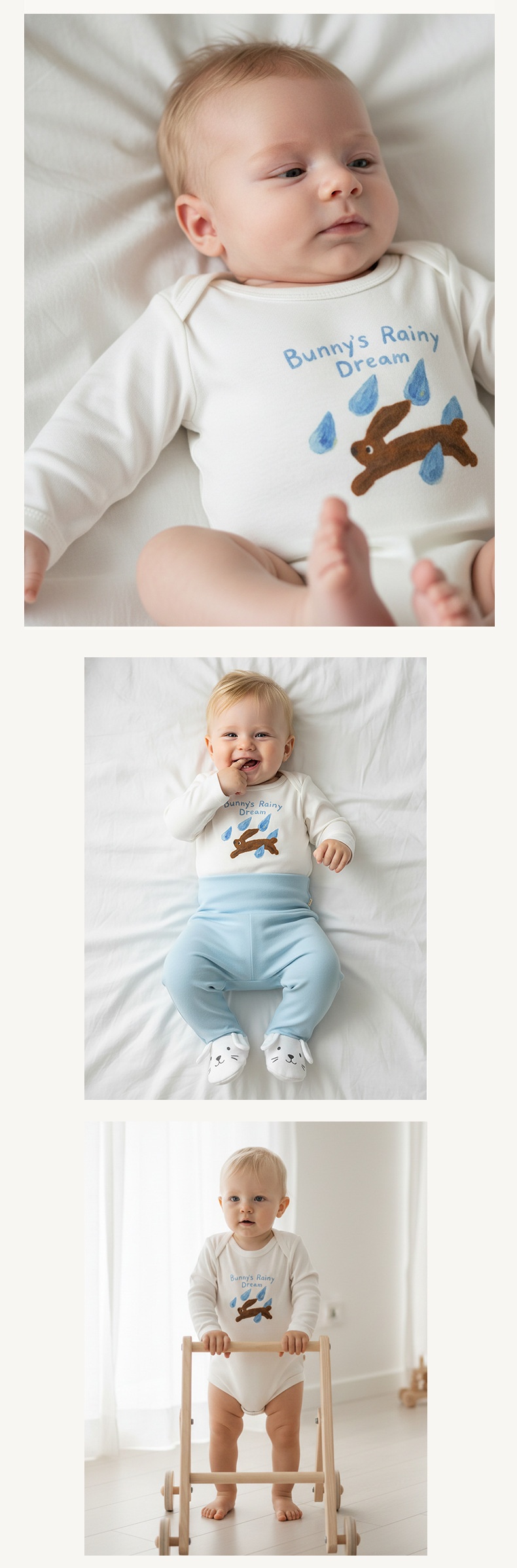 Kimono bébé en coton bio confortable