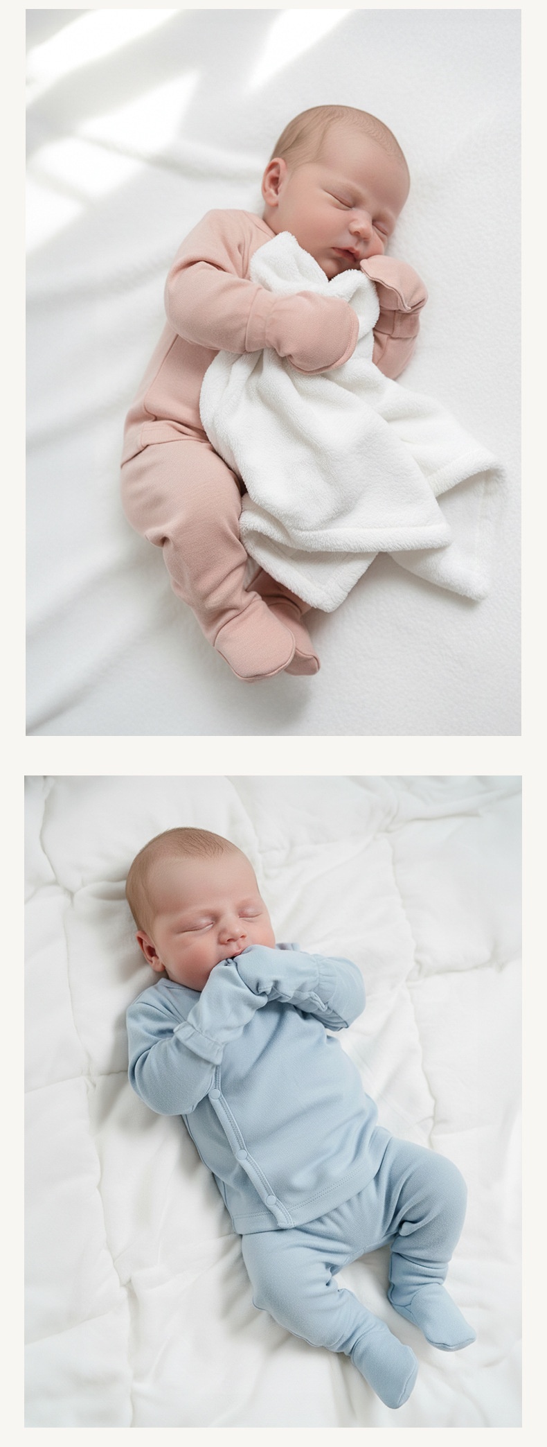 Organic Cotton Newborn No-Scratch Baby Gloves