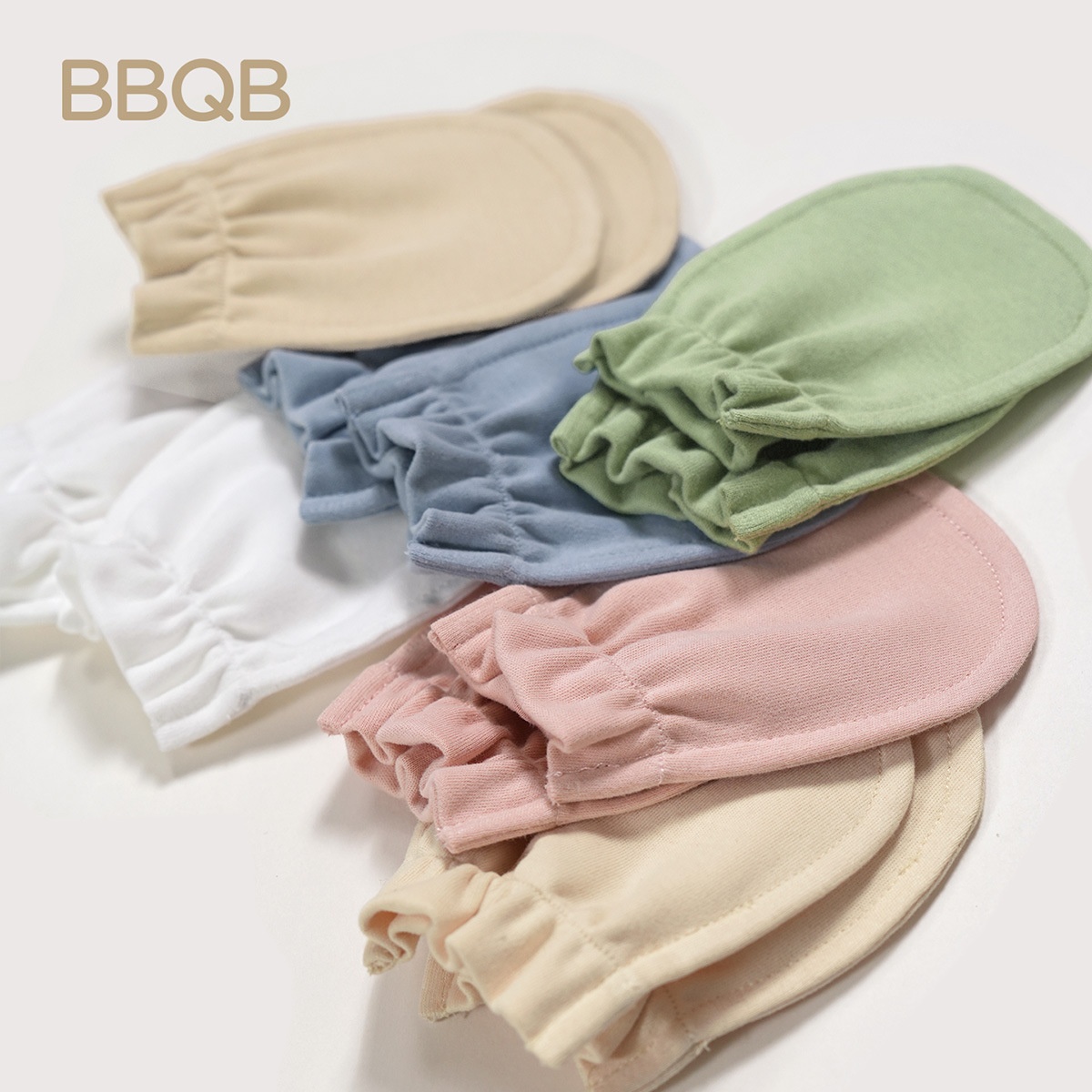 Organic Cotton Newborn No-Scratch Baby Gloves