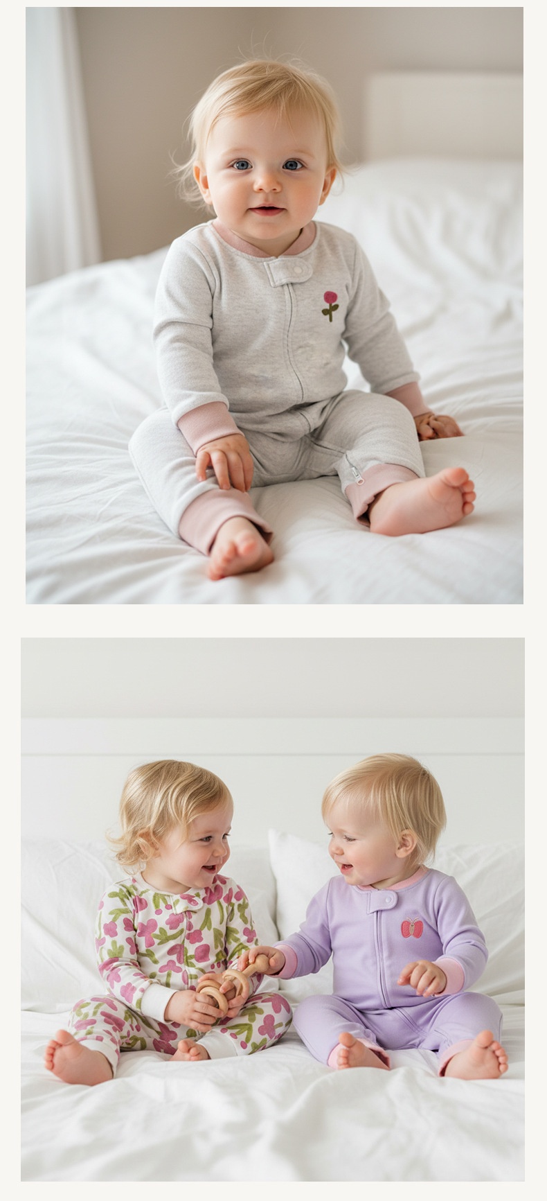 Organic Cotton Baby One-Piece Footie Romper