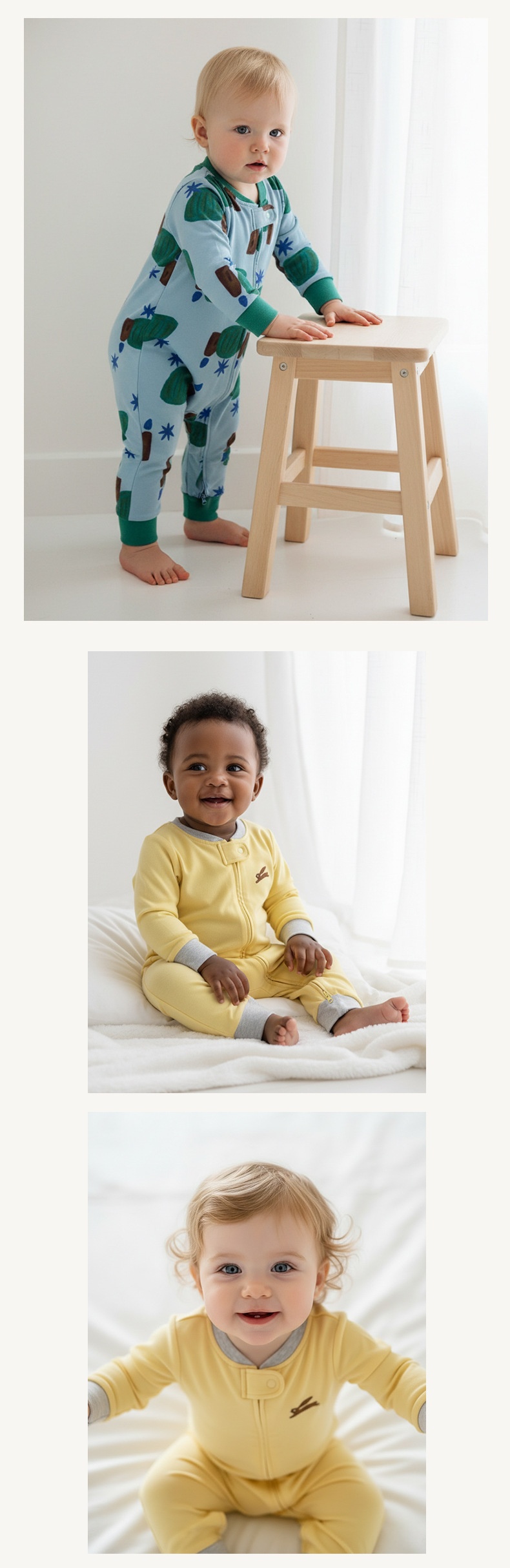 Organic Cotton Baby One-Piece Footie Romper
