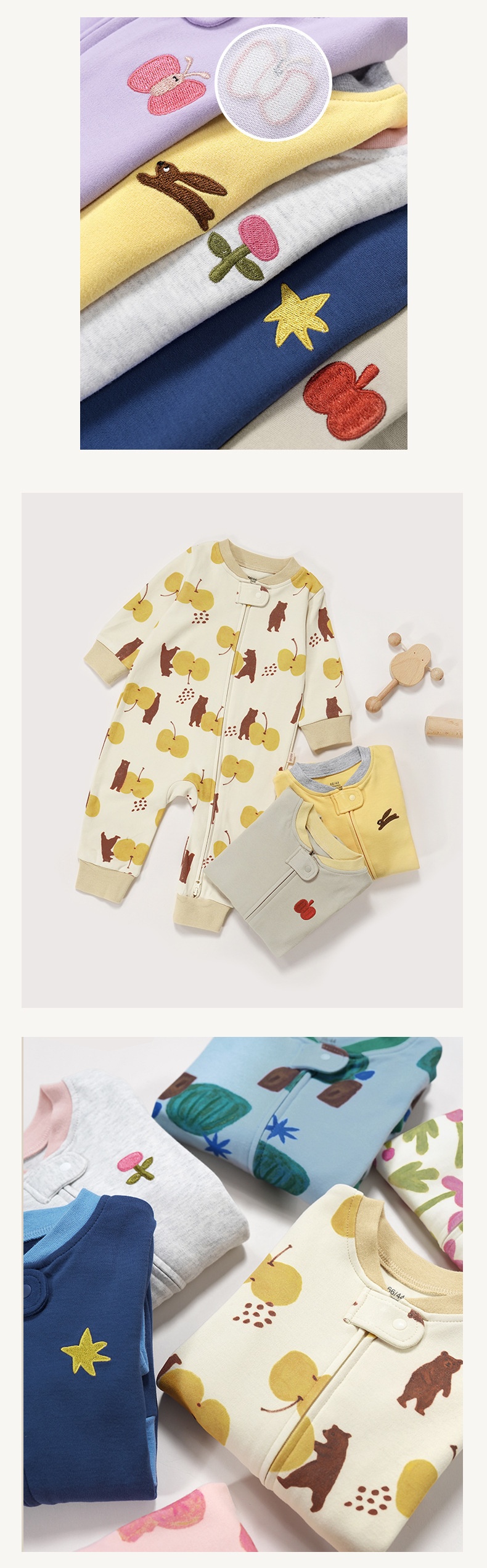 Organic Cotton Baby One-Piece Footie Romper