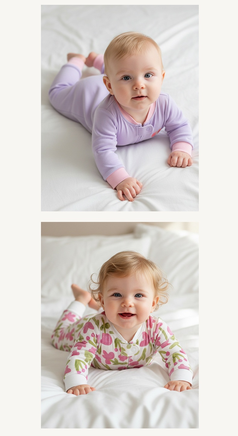Organic Cotton Baby One-Piece Footie Romper