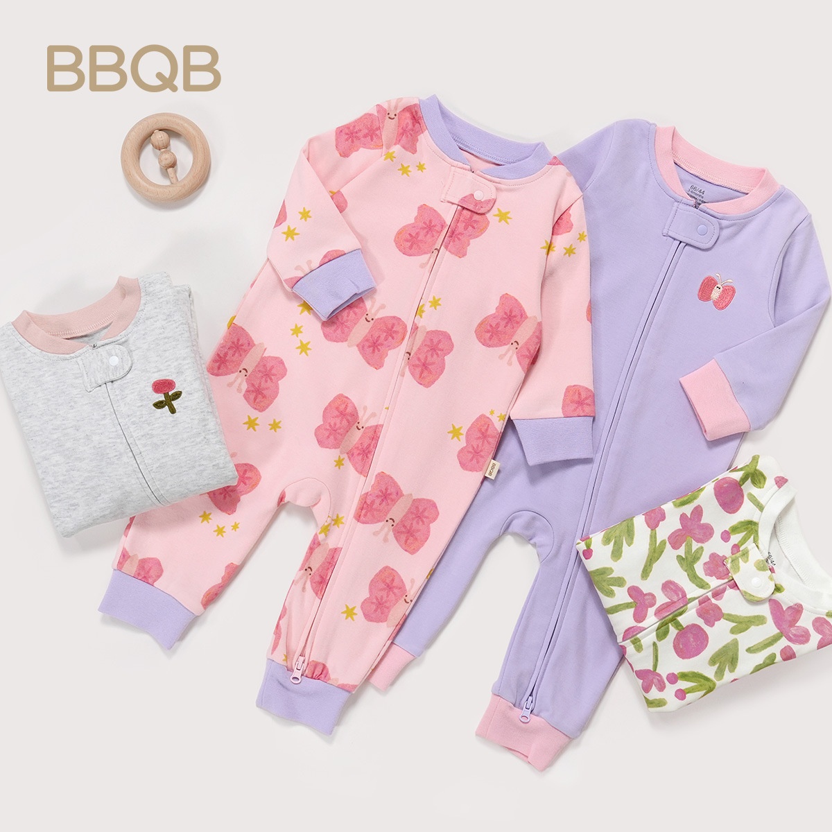Organic Cotton Baby One-Piece Footie Romper