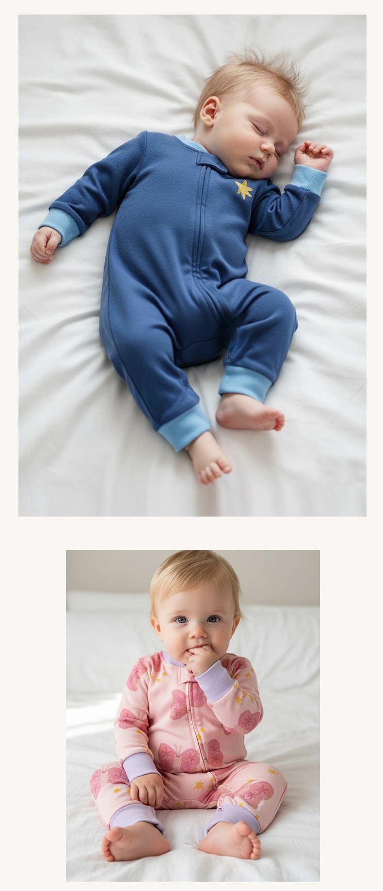 Organic Cotton Baby One-Piece Footie Romper