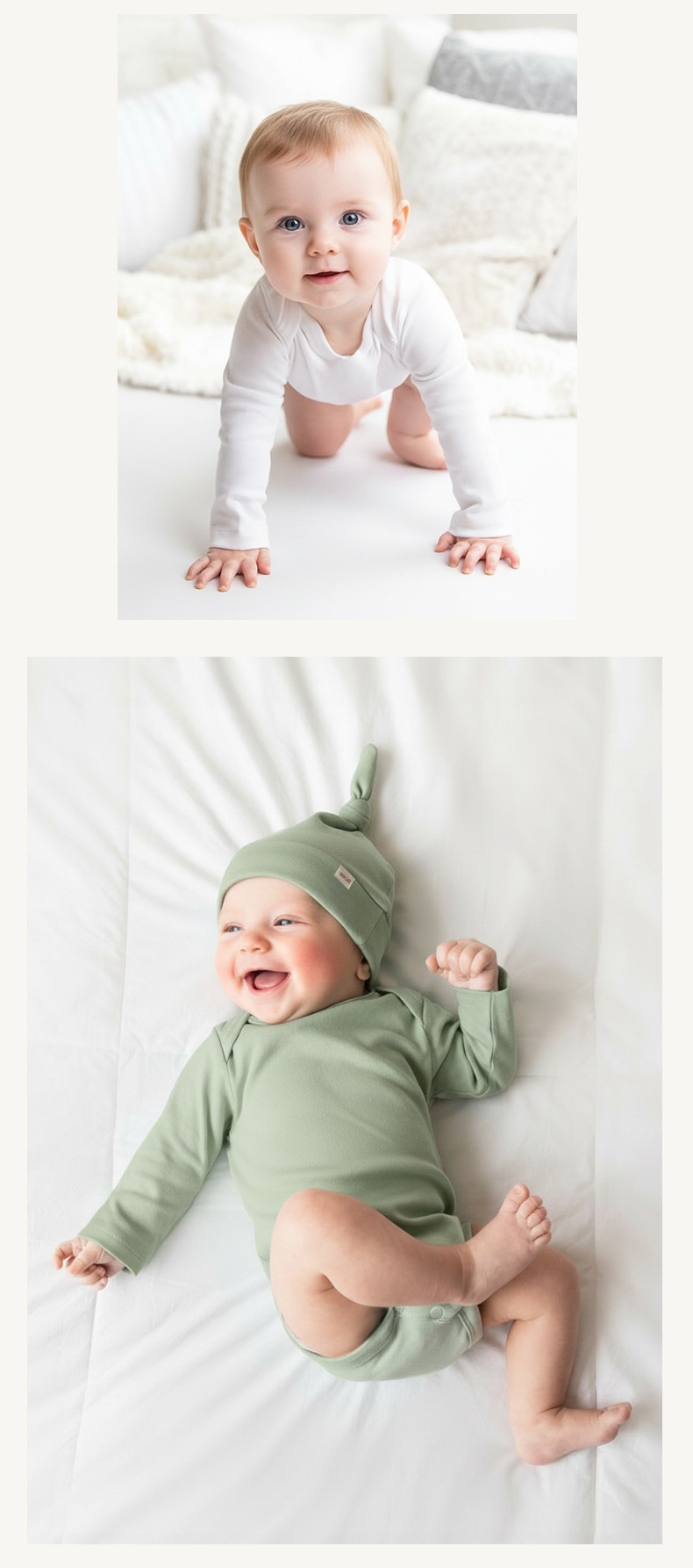 Organic Cotton Kimono Baby Bodysuit - Soft & Breathable