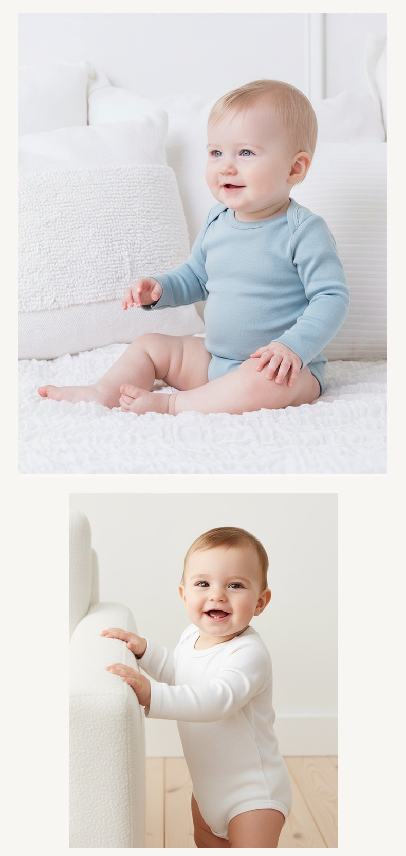 Organic Cotton Kimono Baby Bodysuit - Soft & Breathable