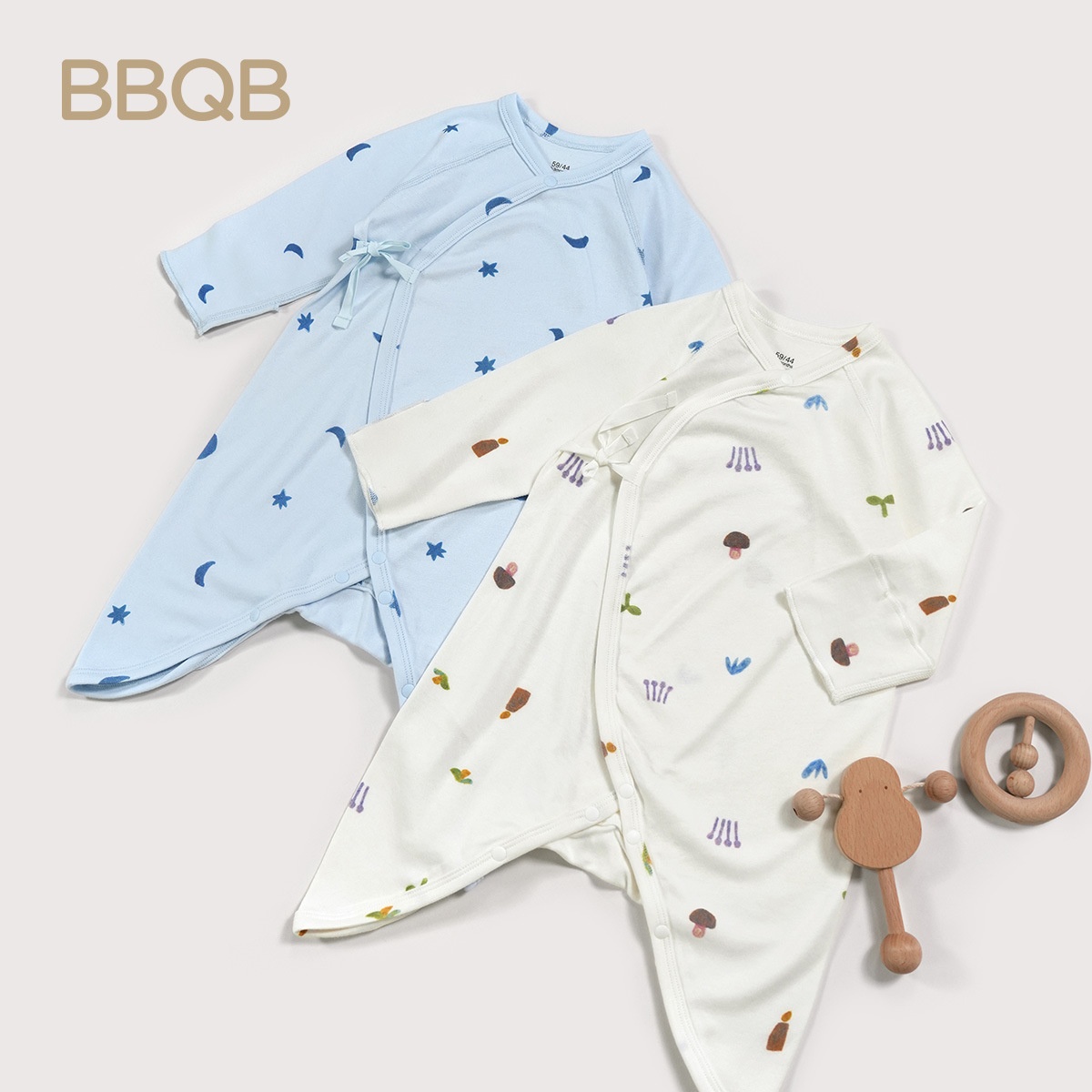 Pijama de algodón orgánico GOTS para recién nacidos