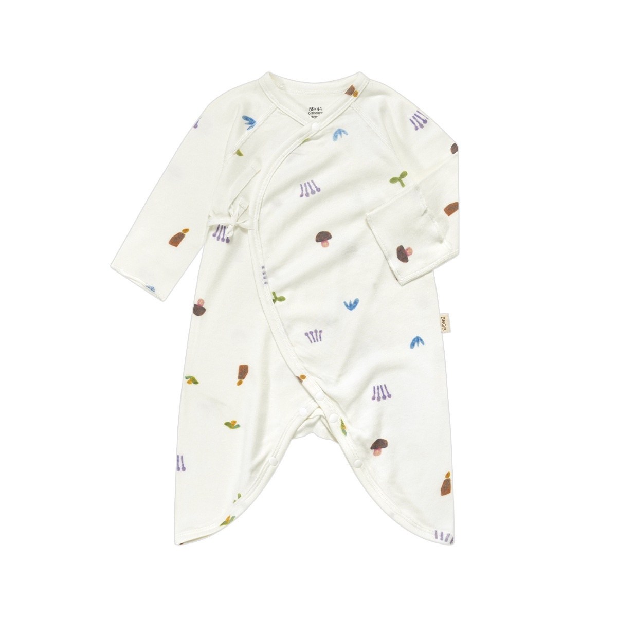 Pijama de algodón orgánico GOTS para recién nacidos