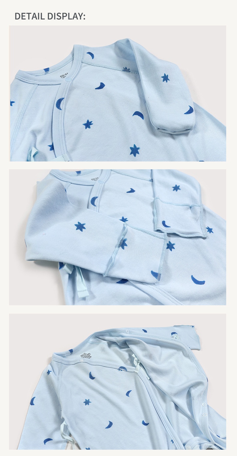 Pijama de algodón orgánico GOTS para recién nacidos