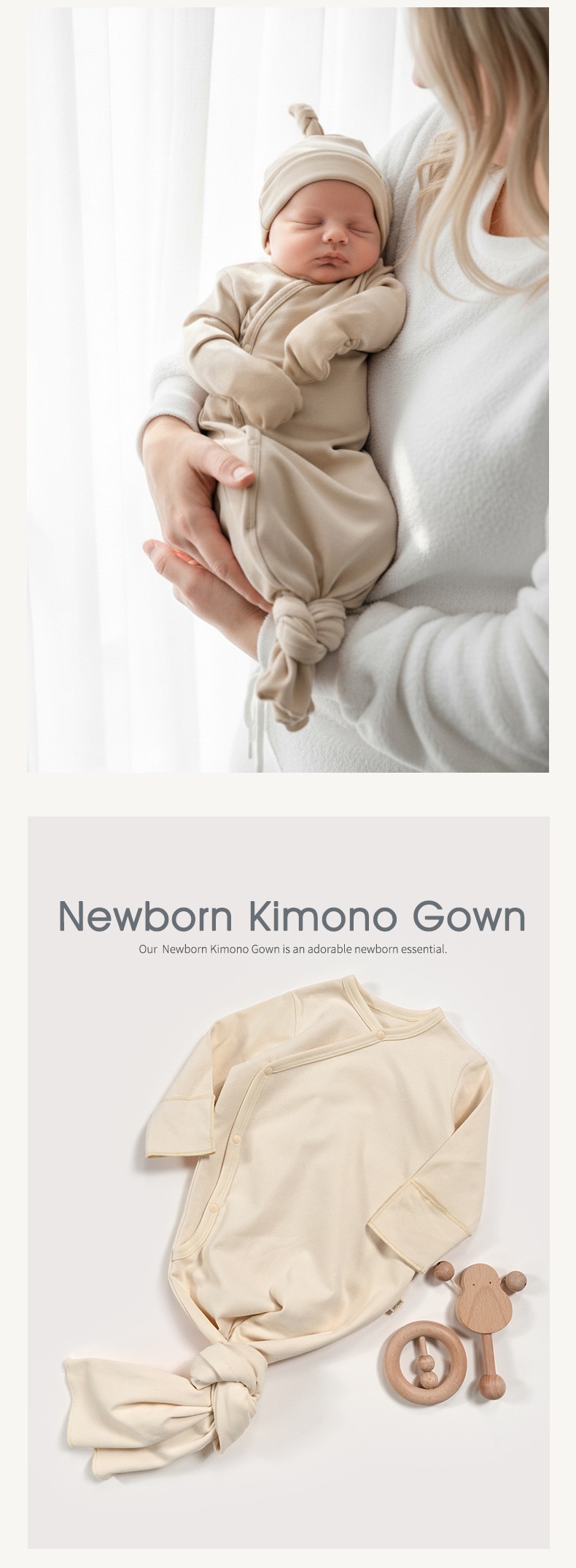Organic Cotton Baby Bodysuit - Soft & Breathable