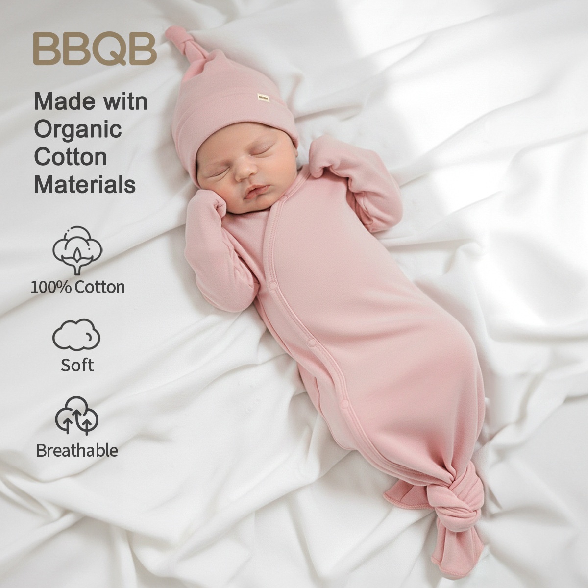Organic Cotton Baby Bodysuit - Soft & Breathable