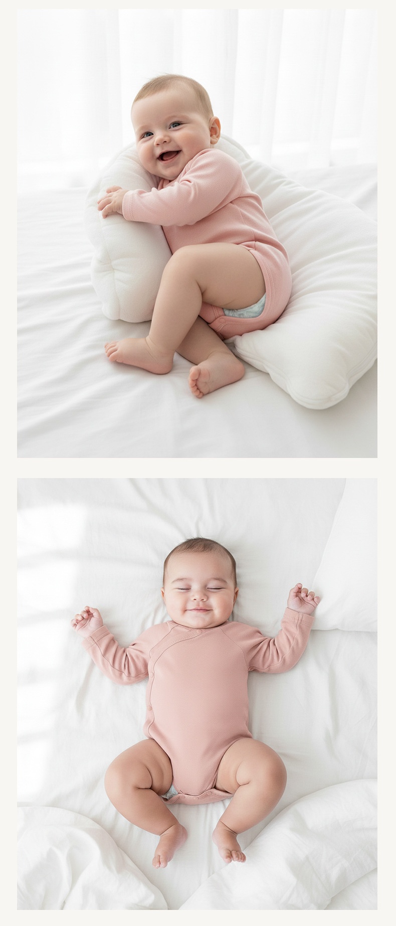 100% Cotton Baby Bodysuit - Soft Printed Infant Romper