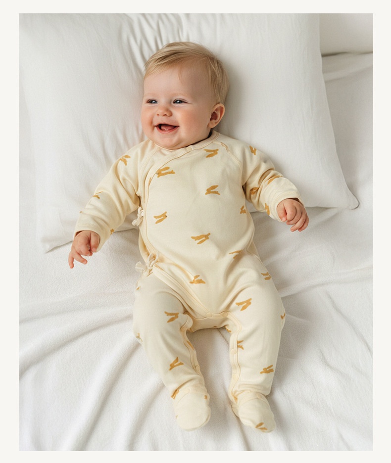 Organic Cotton Baby Kimono Bodysuit - Soft & Breathable
