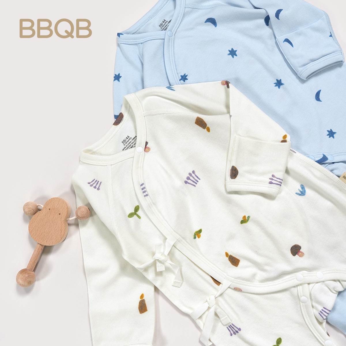 Organic Cotton Baby Kimono Bodysuit - Soft & Breathable