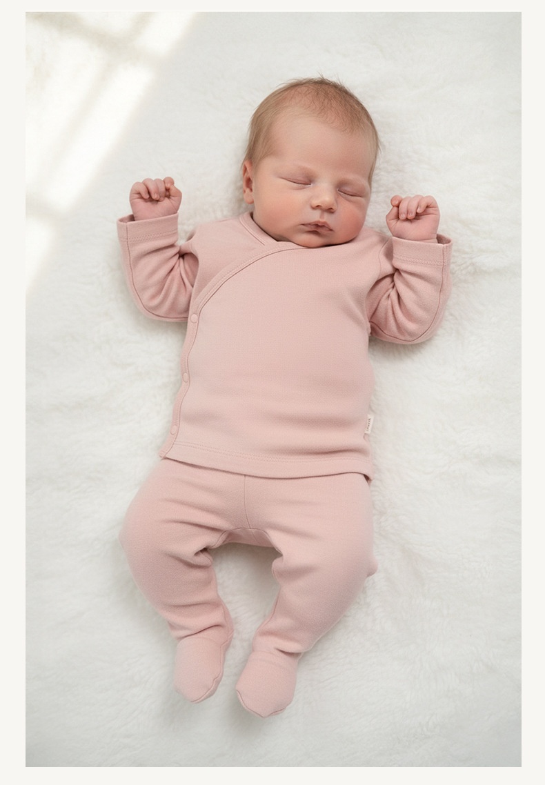 Organic Cotton Baby Footie Pants - Soft & Breathable