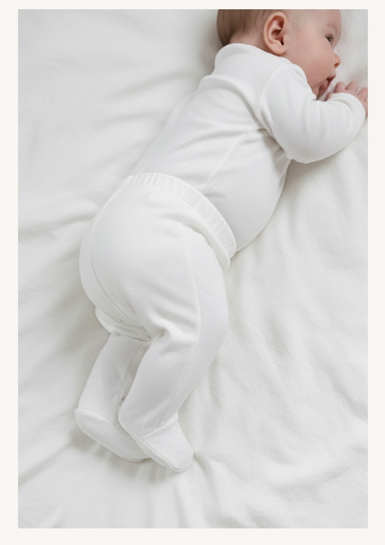Organic Cotton Baby Footie Pants - Soft & Breathable