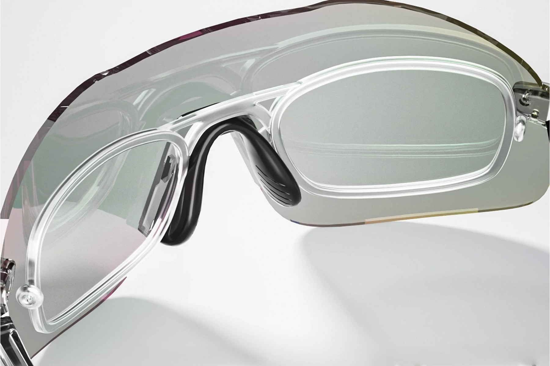 Occhiali da sole sportivi intelligenti QY Pro2 in plastica viola irregolare #BS1611-0006