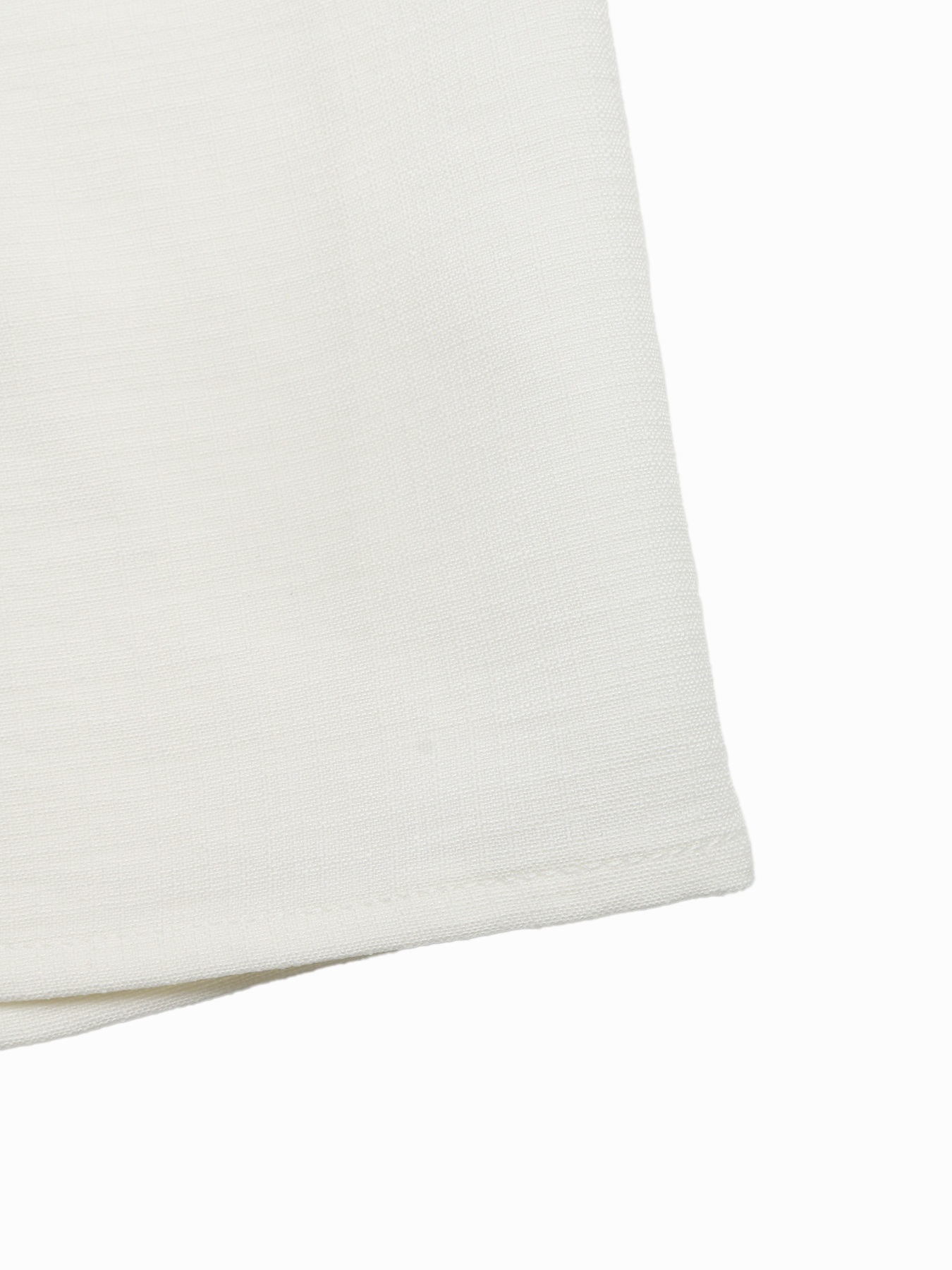 Pantaloni a gamba larga a vita alta con bordo all'uncinetto.