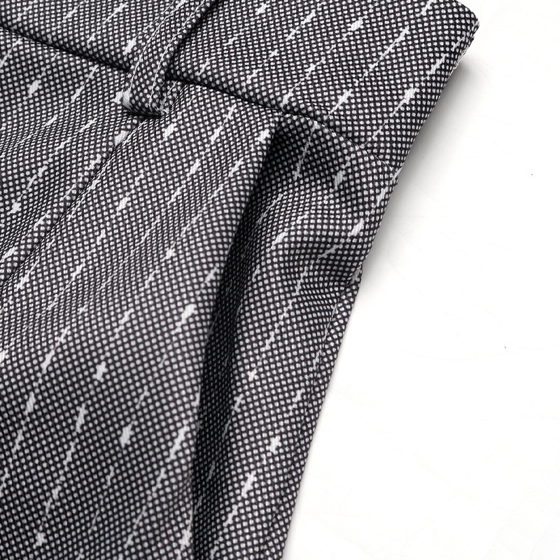 Women's Grey Pinstripe Wide Leg Trousers
