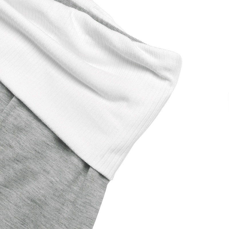 Women's Grey Foldover Waist Wide Leg Pants
